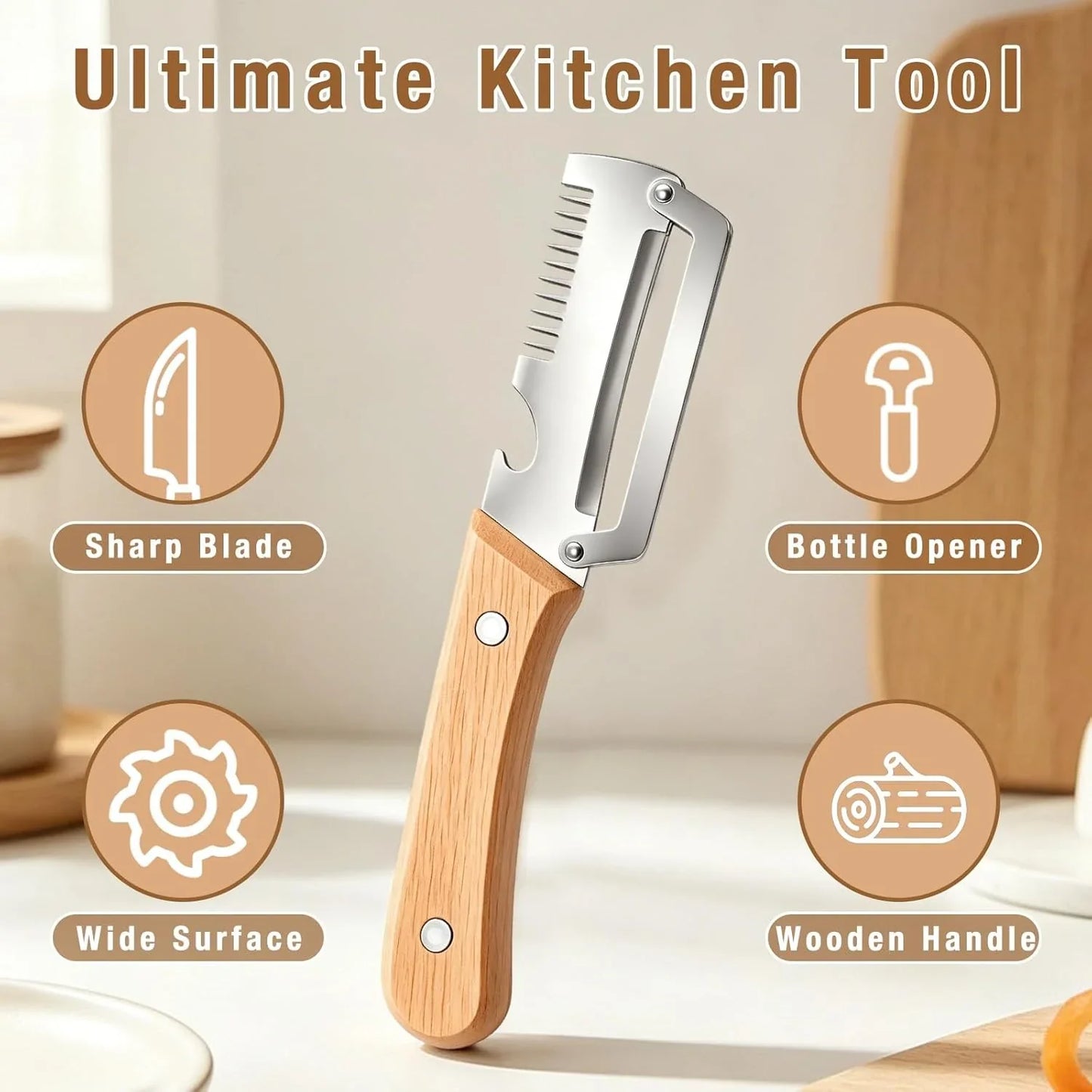 Multi-Functional Vegetable Peeler for Kitchen