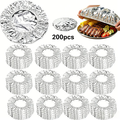 Viahomix™⏳【Limited Offer】50% OFF ! Aluminum Foil Heat Shield Covers – No Plastic, Heat-Resistant, Reusable