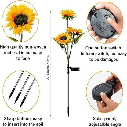 🌻Special Summer Sale 50% OFF - 🌞Solar LED Sunflower Garden Lights