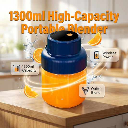 Viahomix™⏳【Limited Offer】50% OFF ! 1300ml High-Capacity Portable Blender 🍹 Stay Fresh On The Move