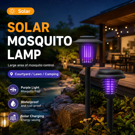 Viahomix™⏳【Limited Offer】50% OFF ! Outdoor Solar LED Mosquito Killer Garden Lamp