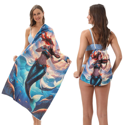 🔥Hot Sale 51% OFF🔥🏖️ 2-in-1 Organic Cotton Towel Bag