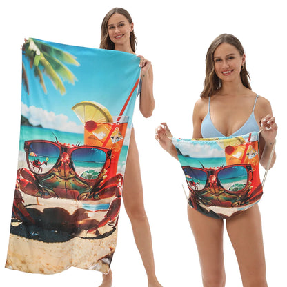 🔥Hot Sale 51% OFF🔥🏖️ 2-in-1 Organic Cotton Towel Bag