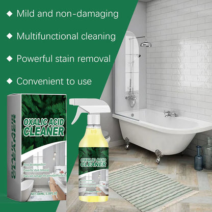 Viahomix™⏳【Limited Offer】50% OFF ! Molecular-Level Cleaning Tech! Oxalic Acid Bathroom Cleaner Dissolves Rust & Limescale 🚽✨
