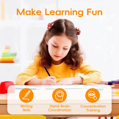 Viahomix™⏳【Limited Offer】50% OFF ! Kids Reusable Writing Workbook, Early Learning Gift🖍️