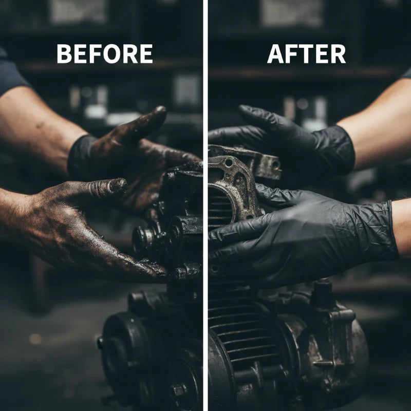 Viahomix™⏳【Limited Offer】50% OFF ! Nitrile Pro Gloves – Heavy Duty, Slip & Stain Resistant, Scratch Resistant