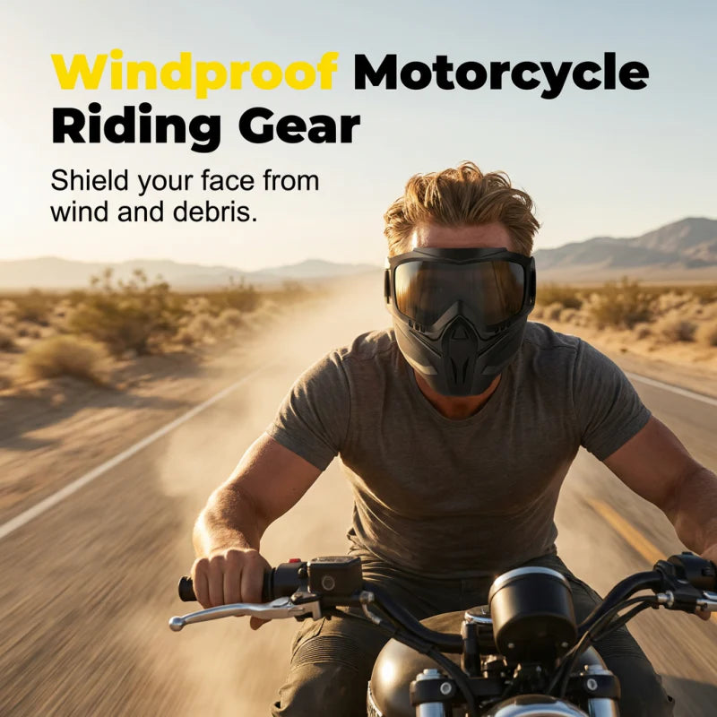 Viahomix™⏳【Limited Offer】50% OFF ! Detachable Full Face Goggle Mask