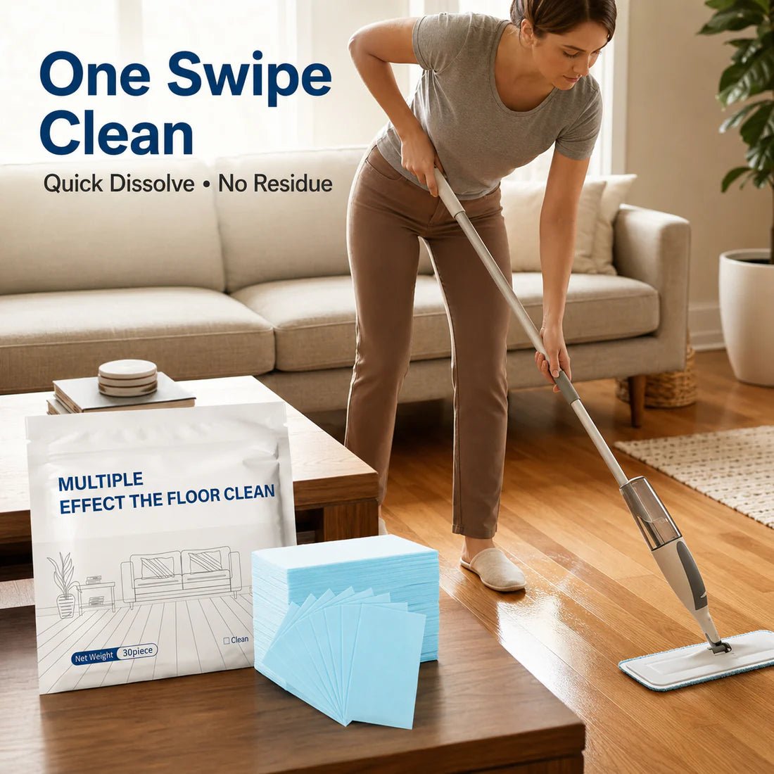 Viahomix™⏳【Limited Offer】50% OFF ! PieceMulti-Effect Floor Cleaning Sheets