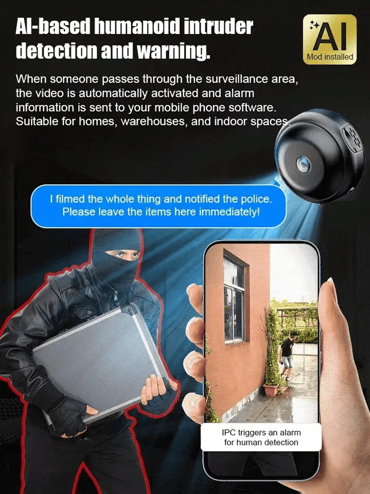 Viahomix™⏳【Limited Offer】50% OFF ! 📷 Mini WIFI Camera 1080P HD – Night Vision Included