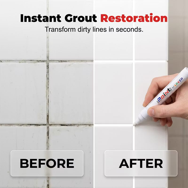 Viahomix™⏳【Limited Offer】50% OFF ! Waterproof Tile Grout Marker Pen