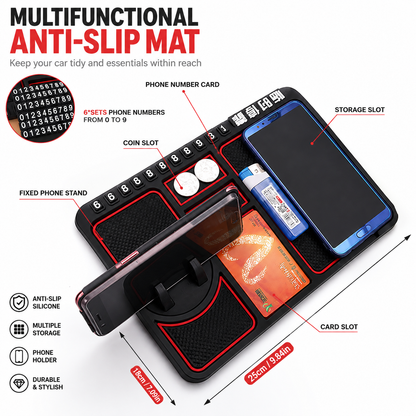 Viahomix™⏳【Limited Offer】50% OFF !  Car Anti-Slip Mat Panel Silicone Phone Holder