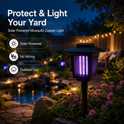Viahomix™⏳【Limited Offer】50% OFF ! Outdoor Solar LED Mosquito Killer Garden Lamp