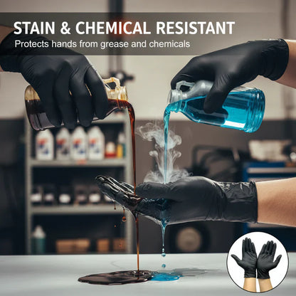 Viahomix™⏳【Limited Offer】50% OFF ! Nitrile Pro Gloves – Heavy Duty, Slip & Stain Resistant, Scratch Resistant
