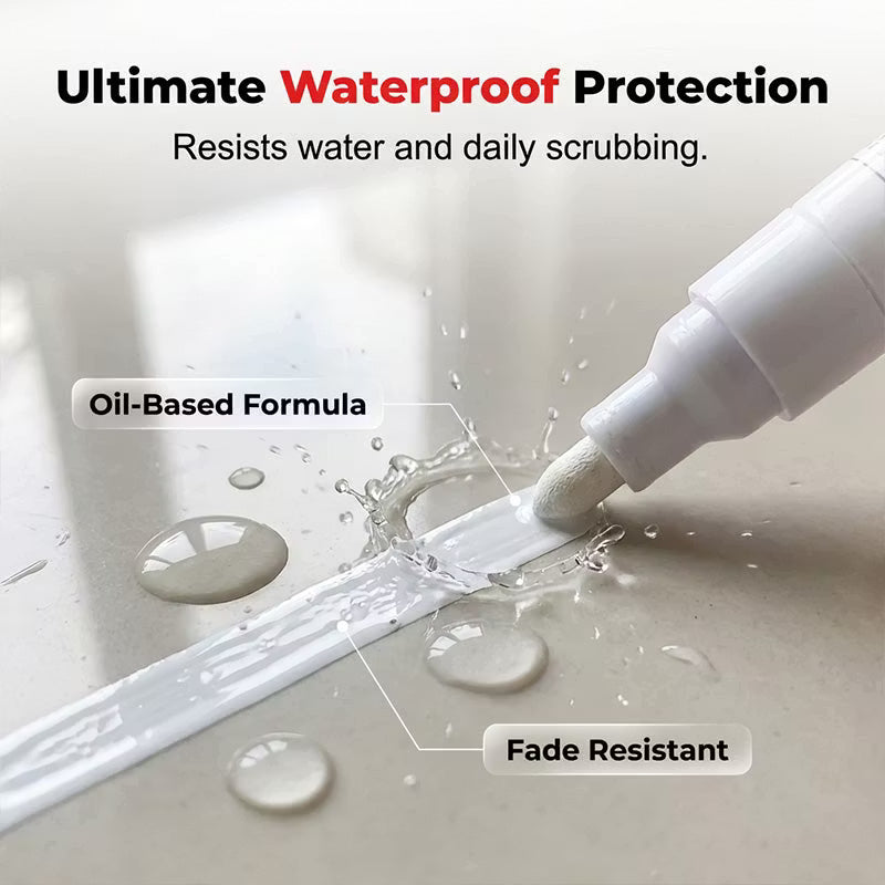 Viahomix™⏳【Limited Offer】50% OFF ! Waterproof Tile Grout Marker Pen