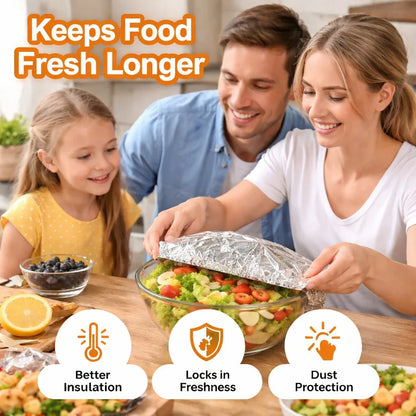 Viahomix™⏳【Limited Offer】50% OFF ! Aluminum Foil Heat Shield Covers – No Plastic, Heat-Resistant, Reusable