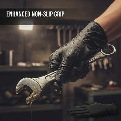 Viahomix™⏳【Limited Offer】50% OFF ! Nitrile Pro Gloves – Heavy Duty, Slip & Stain Resistant, Scratch Resistant
