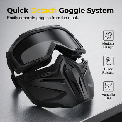Viahomix™⏳【Limited Offer】50% OFF ! Detachable Full Face Goggle Mask