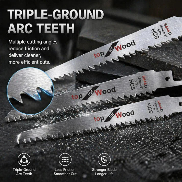 Viahomix™⏳【Limited Offer】50% OFF ! ✨ Japanese Style Heavy Duty Forged Blade Sawzall Blades