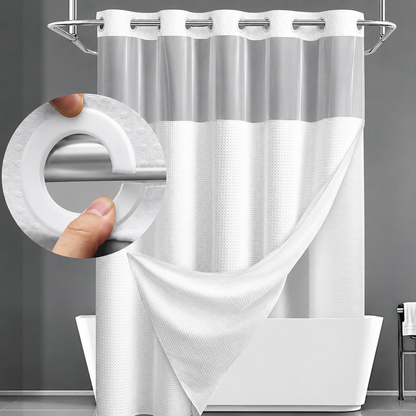 📢📢 50% OFF !! ⏰ Waffle Pattern Shower Curtain