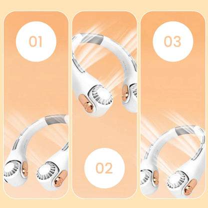 Viahomix™⏳【Limited Offer】50% OFF ! Neck Air Conditioner Fan – Ultra‑quiet, 360° rotating, 3 speeds. Hands‑free cooling, long battery. Summer essential! 😎🌬️