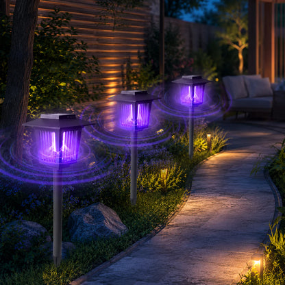 Viahomix™⏳【Limited Offer】50% OFF ! Outdoor Solar LED Mosquito Killer Garden Lamp