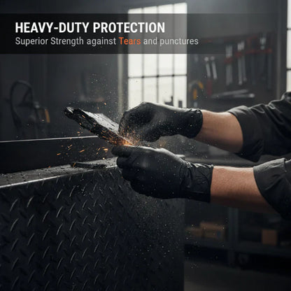 Viahomix™⏳【Limited Offer】50% OFF ! Nitrile Pro Gloves – Heavy Duty, Slip & Stain Resistant, Scratch Resistant