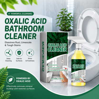 Viahomix™⏳【Limited Offer】50% OFF ! Molecular-Level Cleaning Tech! Oxalic Acid Bathroom Cleaner Dissolves Rust & Limescale 🚽✨