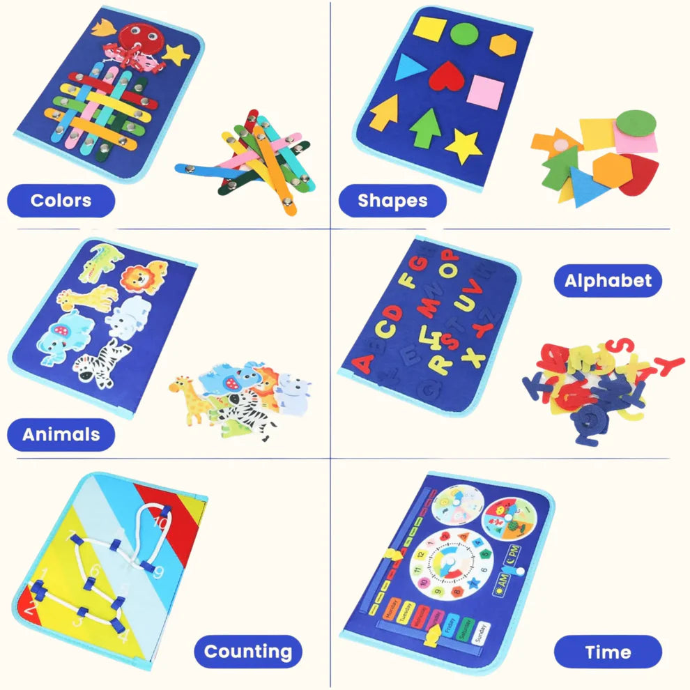 Viahomix™⏳【Limited Offer】50% OFF !  Montessori Felt Busy Board