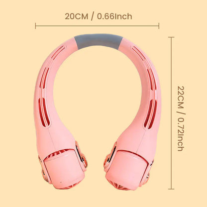 Viahomix™⏳【Limited Offer】50% OFF ! Neck Air Conditioner Fan – Ultra‑quiet, 360° rotating, 3 speeds. Hands‑free cooling, long battery. Summer essential! 😎🌬️