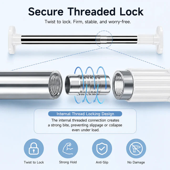 Viahomix™⏳【Limited Offer】50% OFF ! ✨ Drill-Free Adjustable Rod