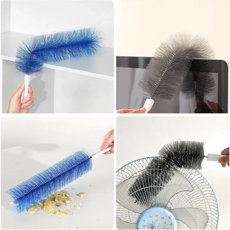 Viahomix™⏳【Limited Offer】50% OFF !  Bendable Fan Cleaning Brush – Reusable Microfiber Duster for Fans&Curtain