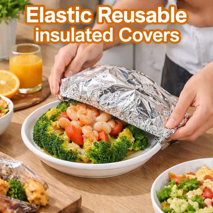 Viahomix™⏳【Limited Offer】50% OFF ! Aluminum Foil Heat Shield Covers – No Plastic, Heat-Resistant, Reusable