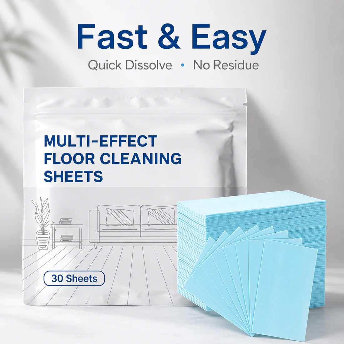 Viahomix™⏳【Limited Offer】50% OFF ! PieceMulti-Effect Floor Cleaning Sheets