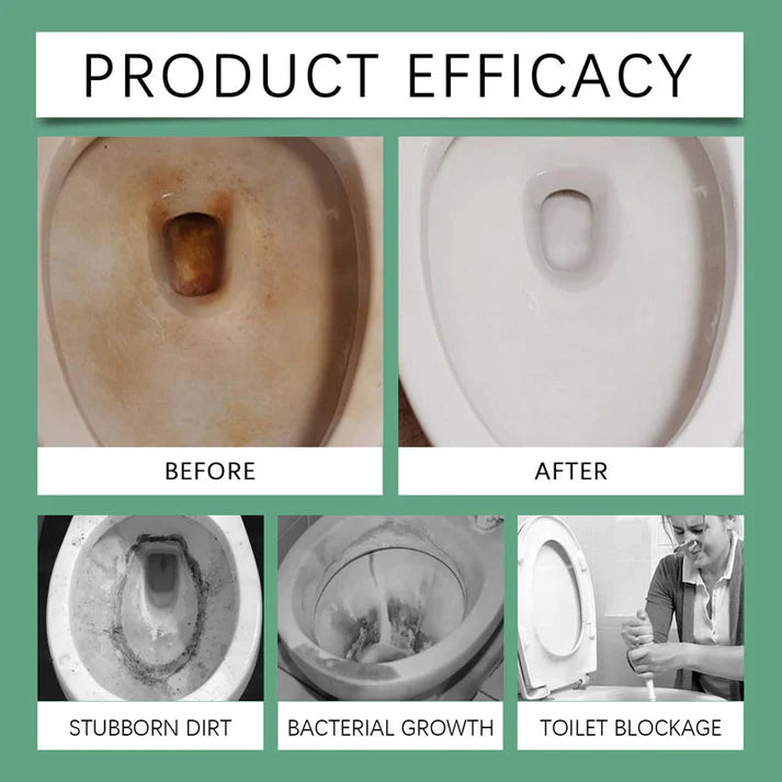 Viahomix™⏳【Limited Offer】50% OFF ! Molecular-Level Cleaning Tech! Oxalic Acid Bathroom Cleaner Dissolves Rust & Limescale 🚽✨