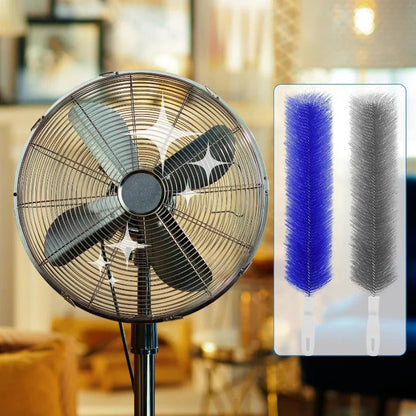 Viahomix™⏳【Limited Offer】50% OFF !  Bendable Fan Cleaning Brush – Reusable Microfiber Duster for Fans&Curtain