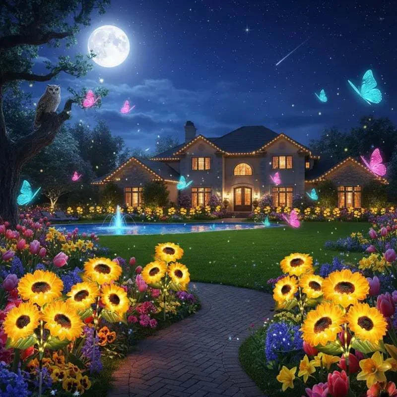 🌻Special Summer Sale 50% OFF - 🌞Solar LED Sunflower Garden Lights
