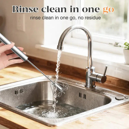 Viahomix™⏳【Limited Offer】50% OFF ! Stainless Steel Hand-Push Rotary Whisk – Effortless Mixing in Seconds!
