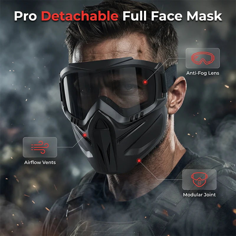 Viahomix™⏳【Limited Offer】50% OFF ! Detachable Full Face Goggle Mask