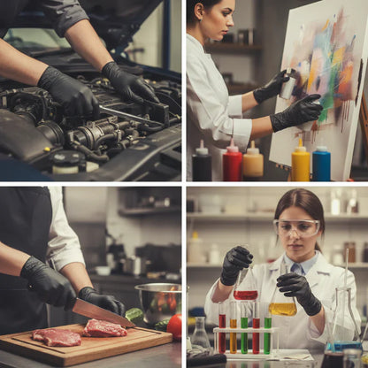 Viahomix™⏳【Limited Offer】50% OFF ! Nitrile Pro Gloves – Heavy Duty, Slip & Stain Resistant, Scratch Resistant