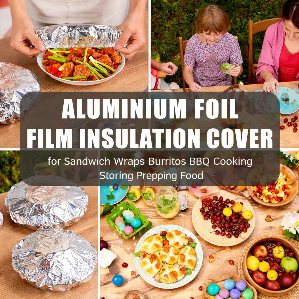 Viahomix™⏳【Limited Offer】50% OFF ! Aluminum Foil Heat Shield Covers – No Plastic, Heat-Resistant, Reusable