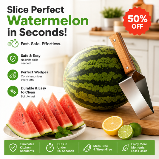 Viahomix™⏳【Limited Offer】50% OFF ! Watermelon Slicer – Perfect Watermelon Wedges in Seconds